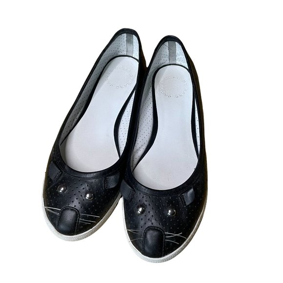 Marc By Marc Jacobs Black Cat Flats - Picture 1 of 7